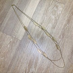 🌞2 for $20🌞 Gold Feather Two Tiered Necklace